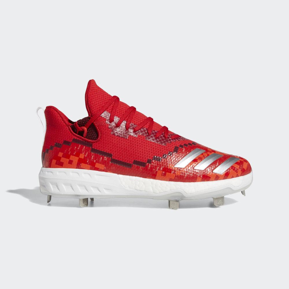 Adidas Icon V 8-Bit Férfi Baseball Cipő MélyPiros/Fehér/Piros Akció 341207-KWT